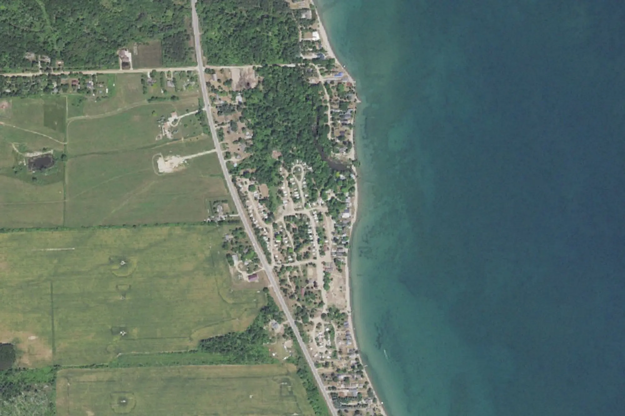 Aerial view of Forester Park