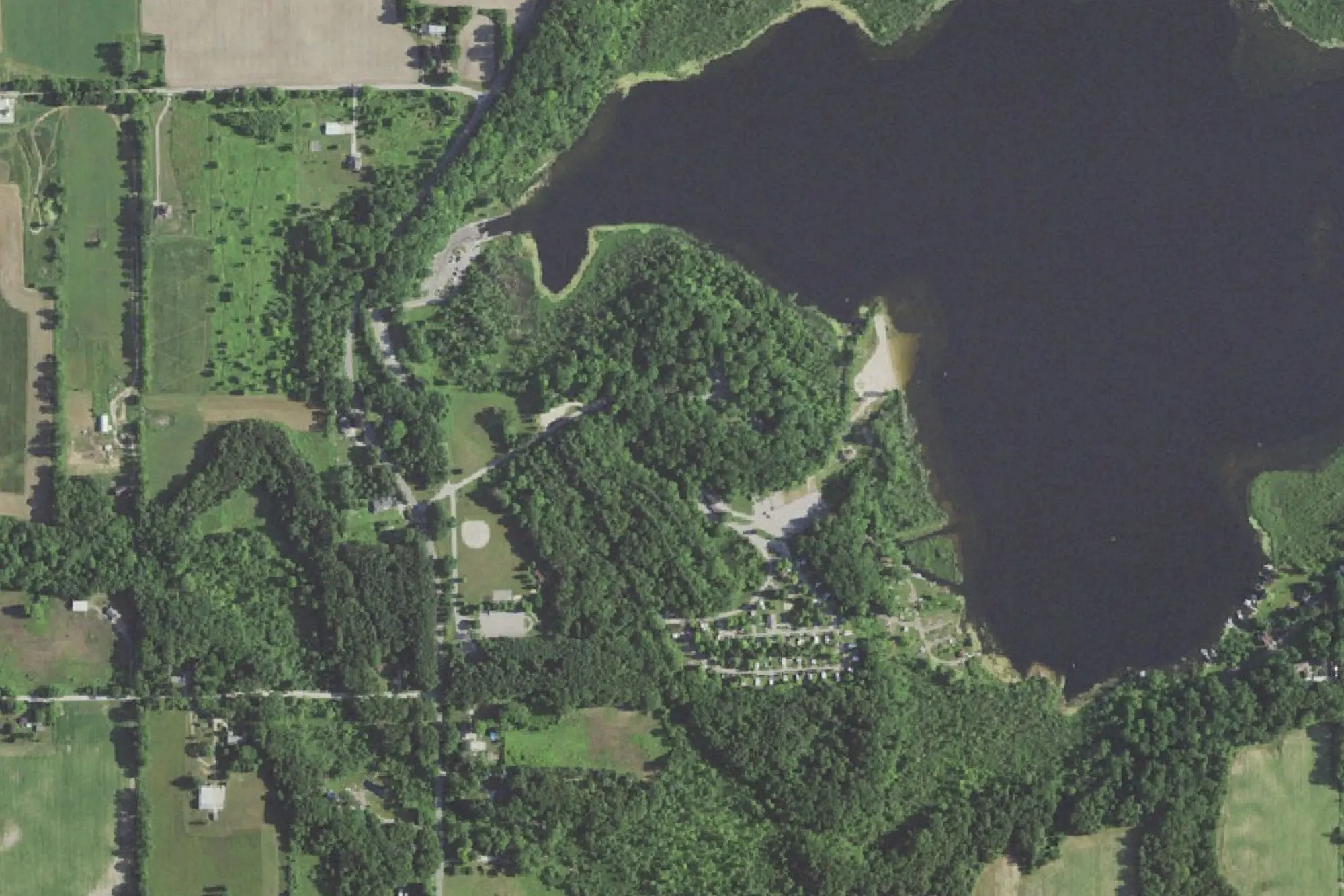 Aerial view of Wabasis Park