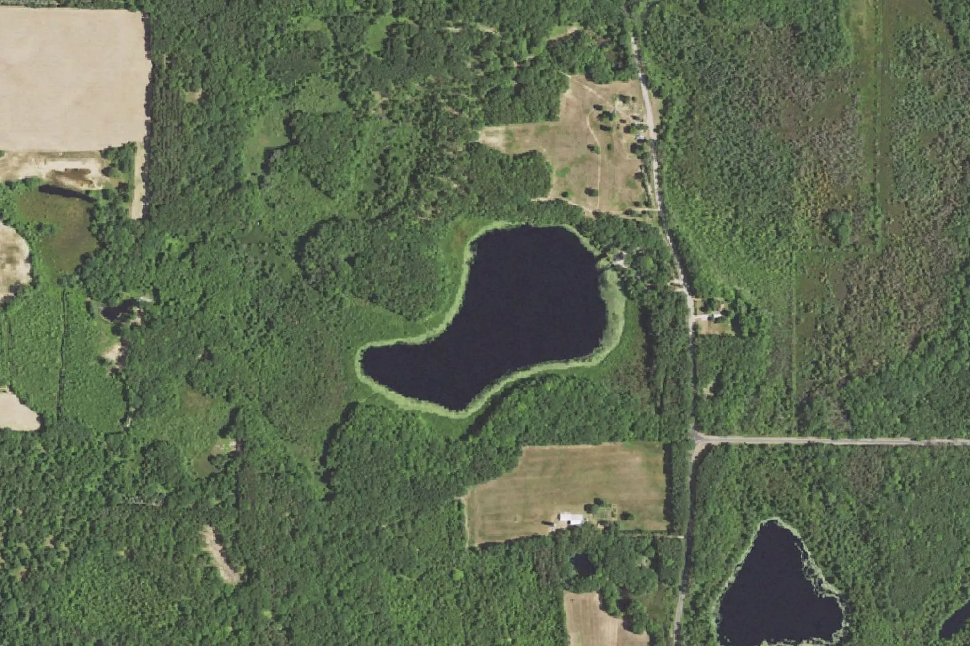 Aerial view of Black Lake Park