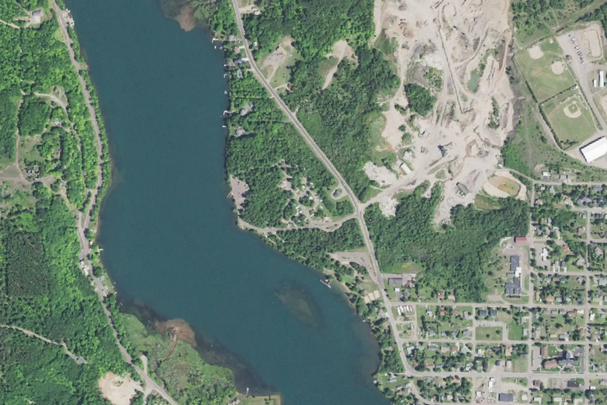 Aerial view of Hancock Recreation Area