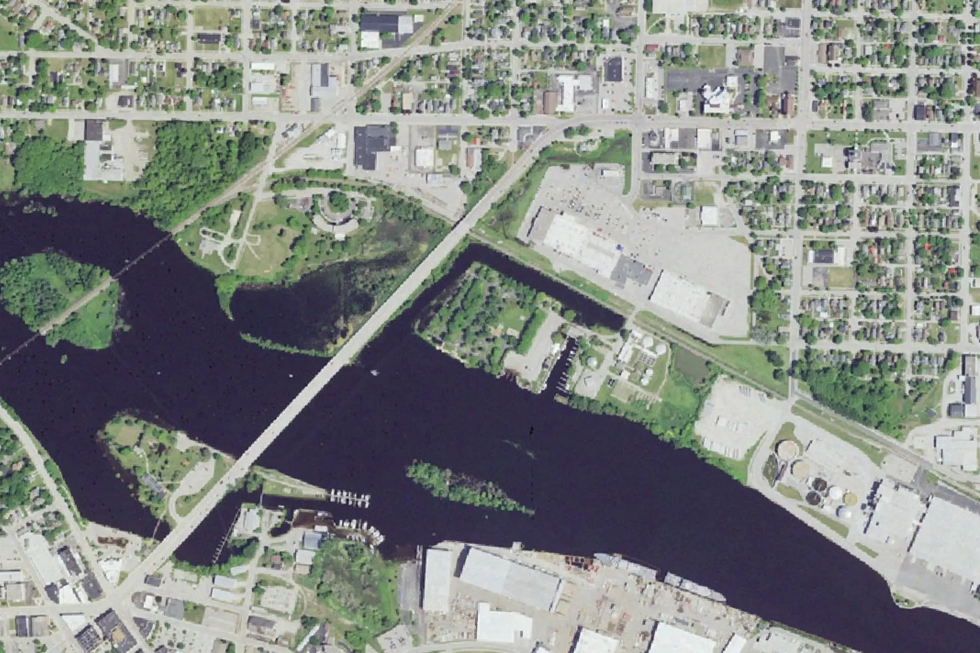 Aerial view of River Park