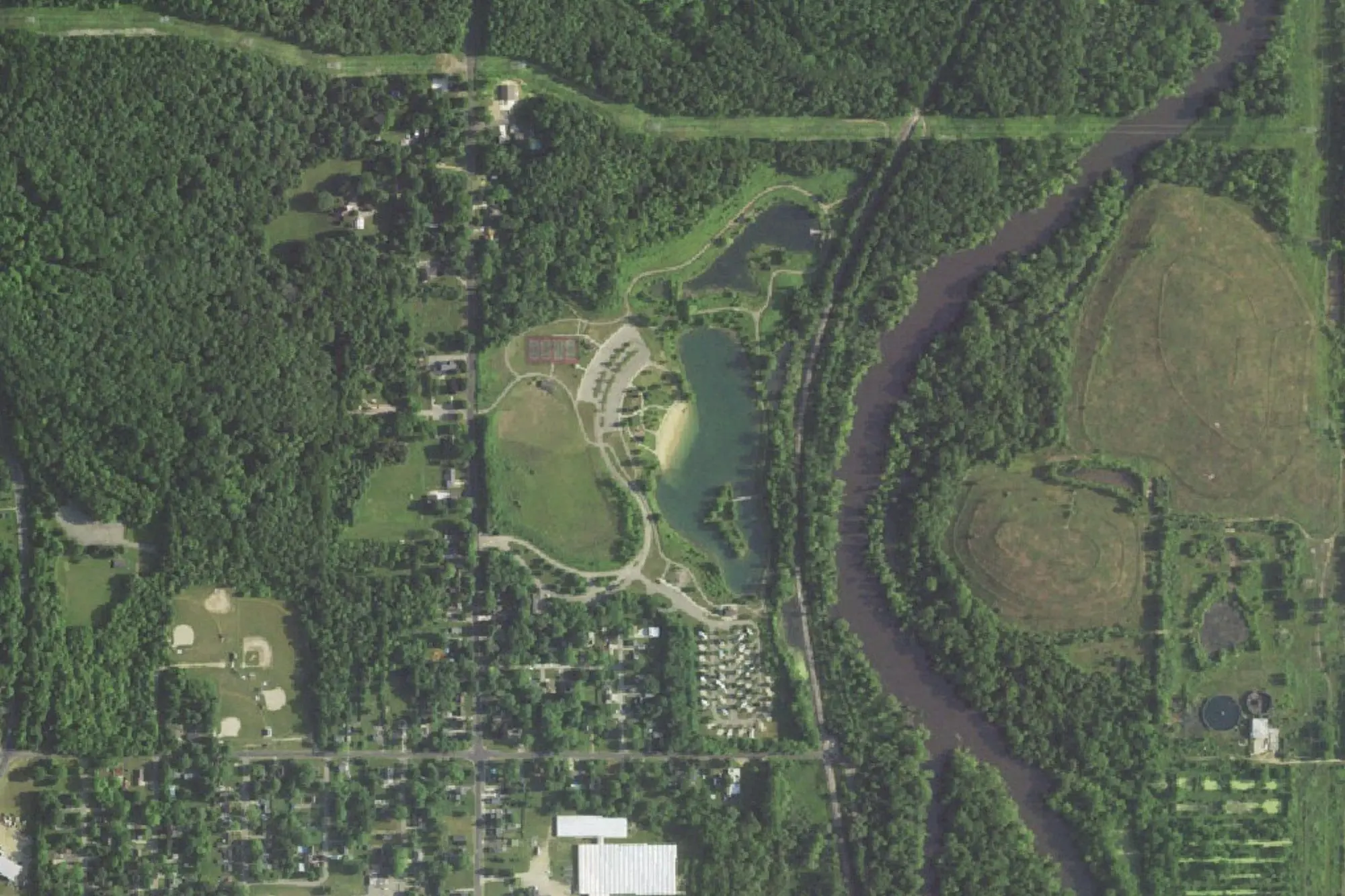 Aerial view of Markin Glen Park