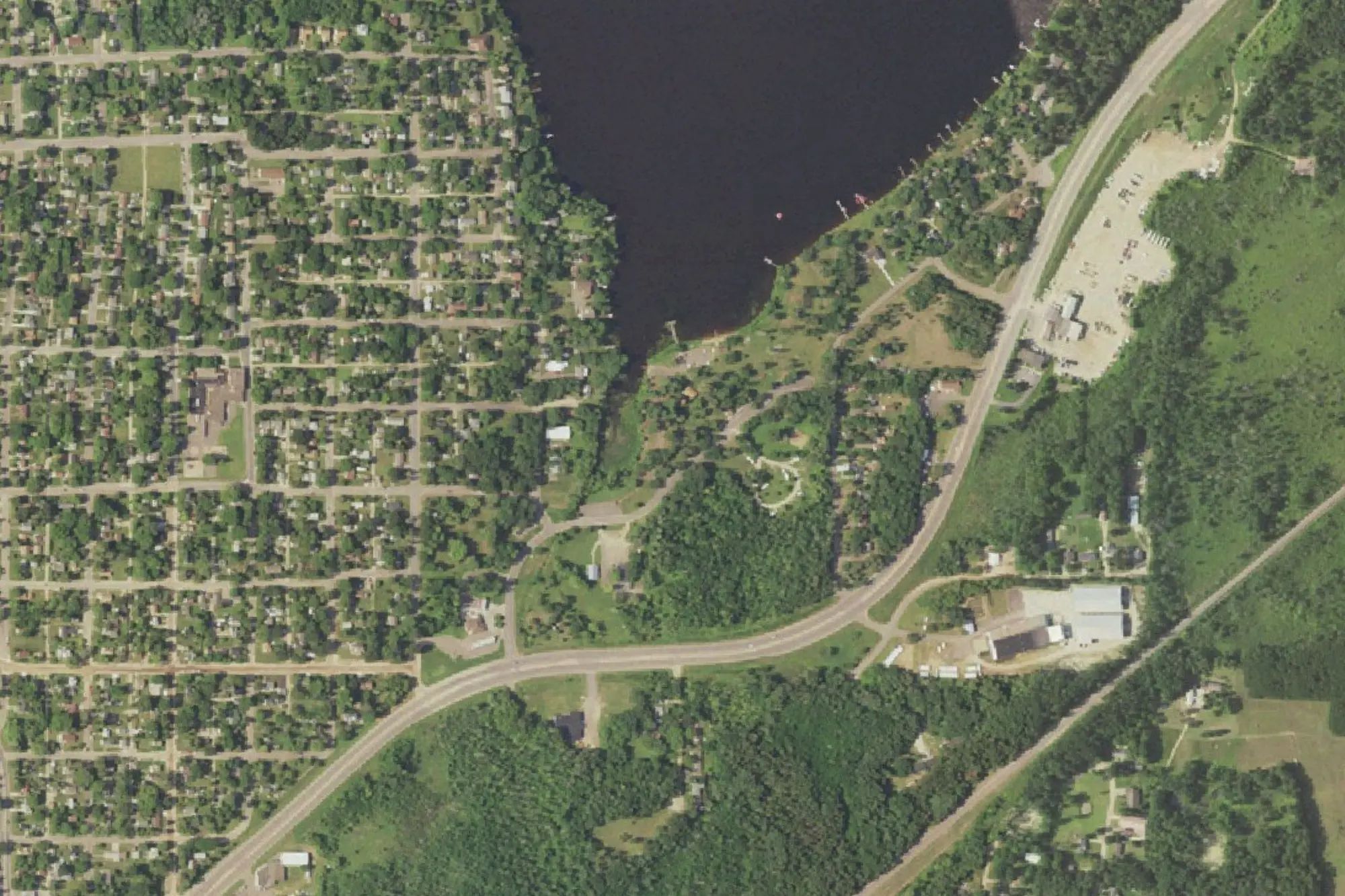 Aerial view of Lum Park