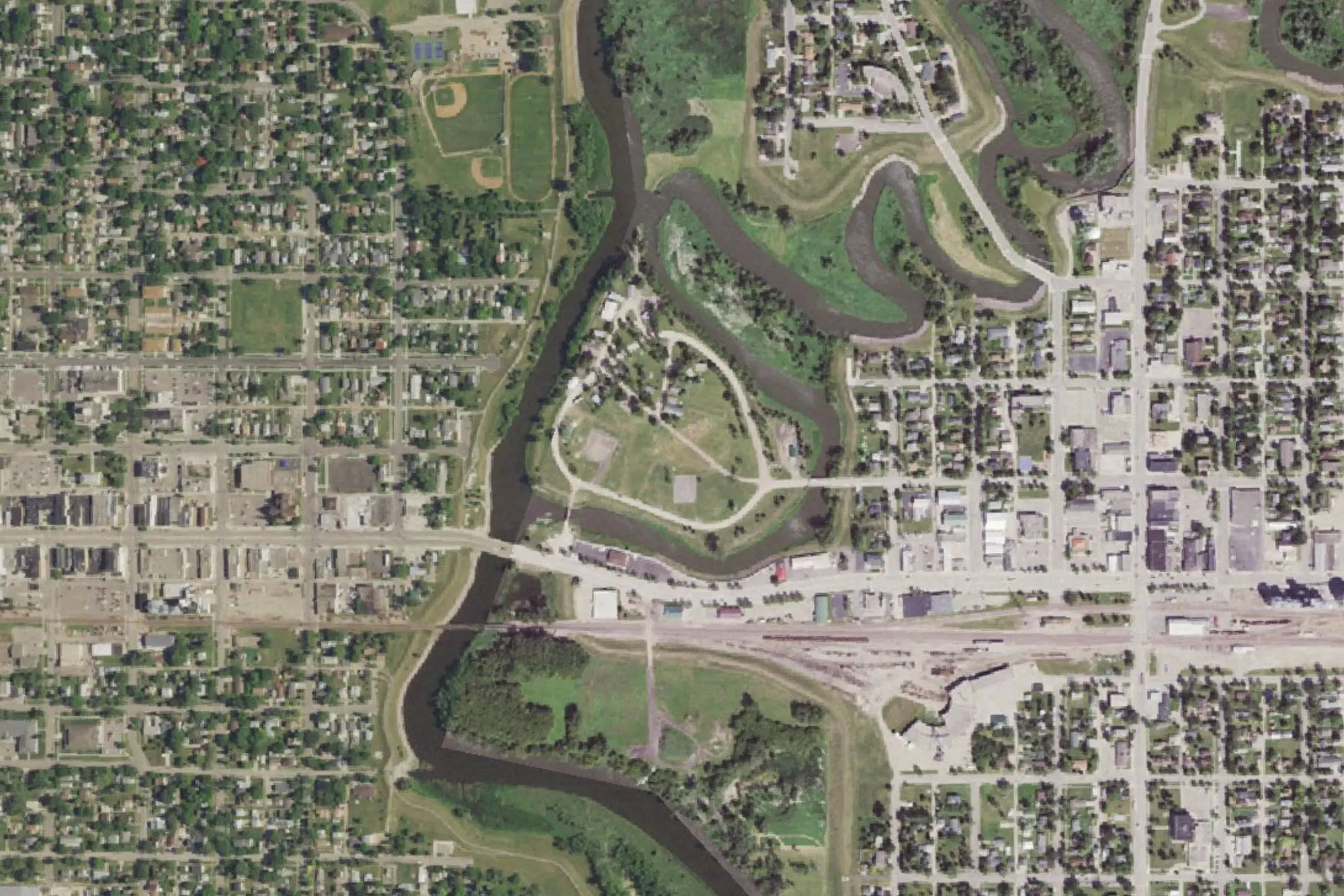 Aerial view of Welles Park