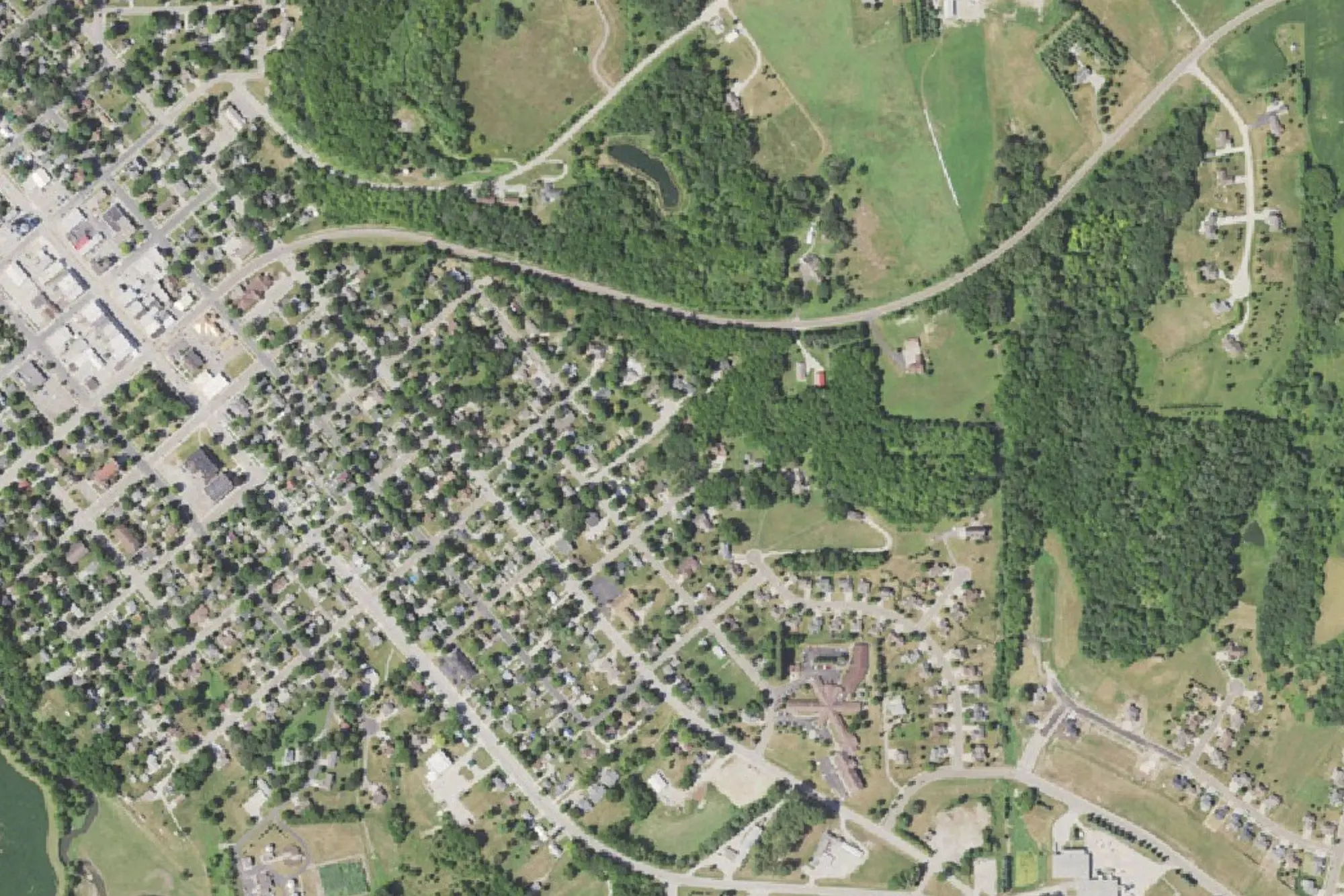 Aerial view of Shady Pak Park