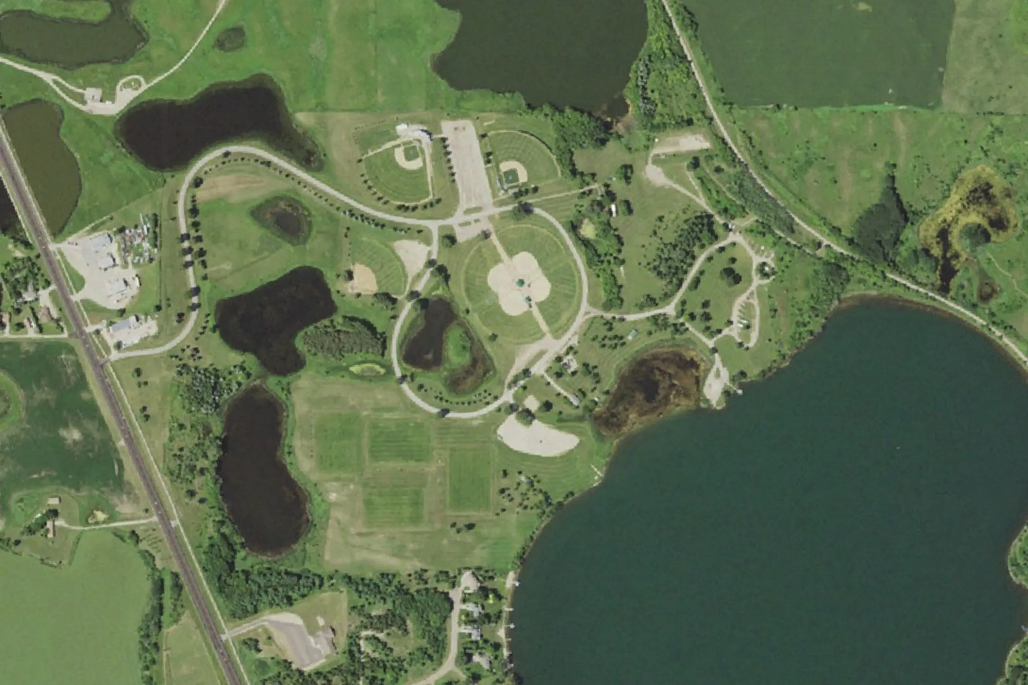 Aerial view of Delagoon Park