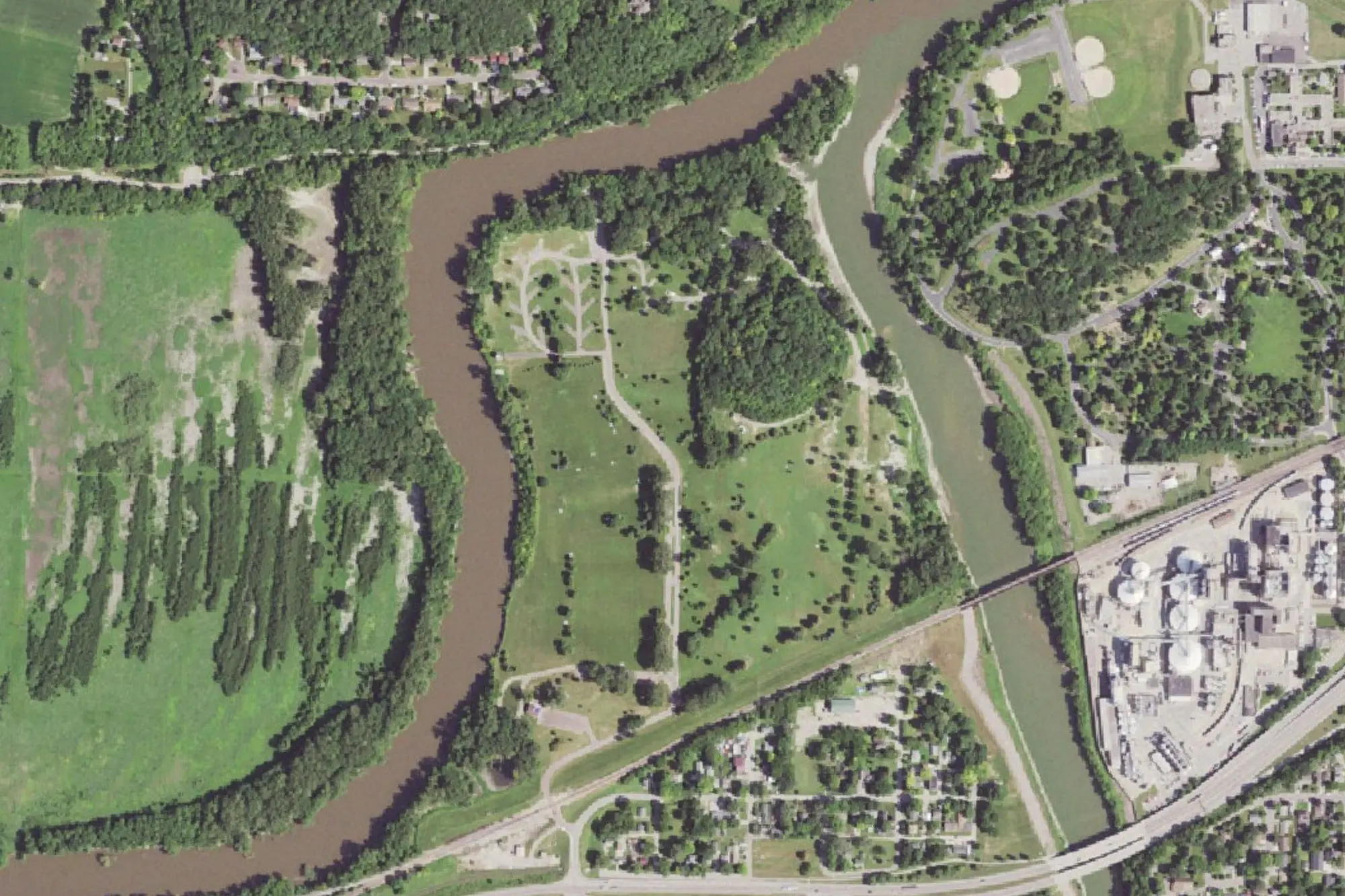 Aerial view of Land Of Memories Park