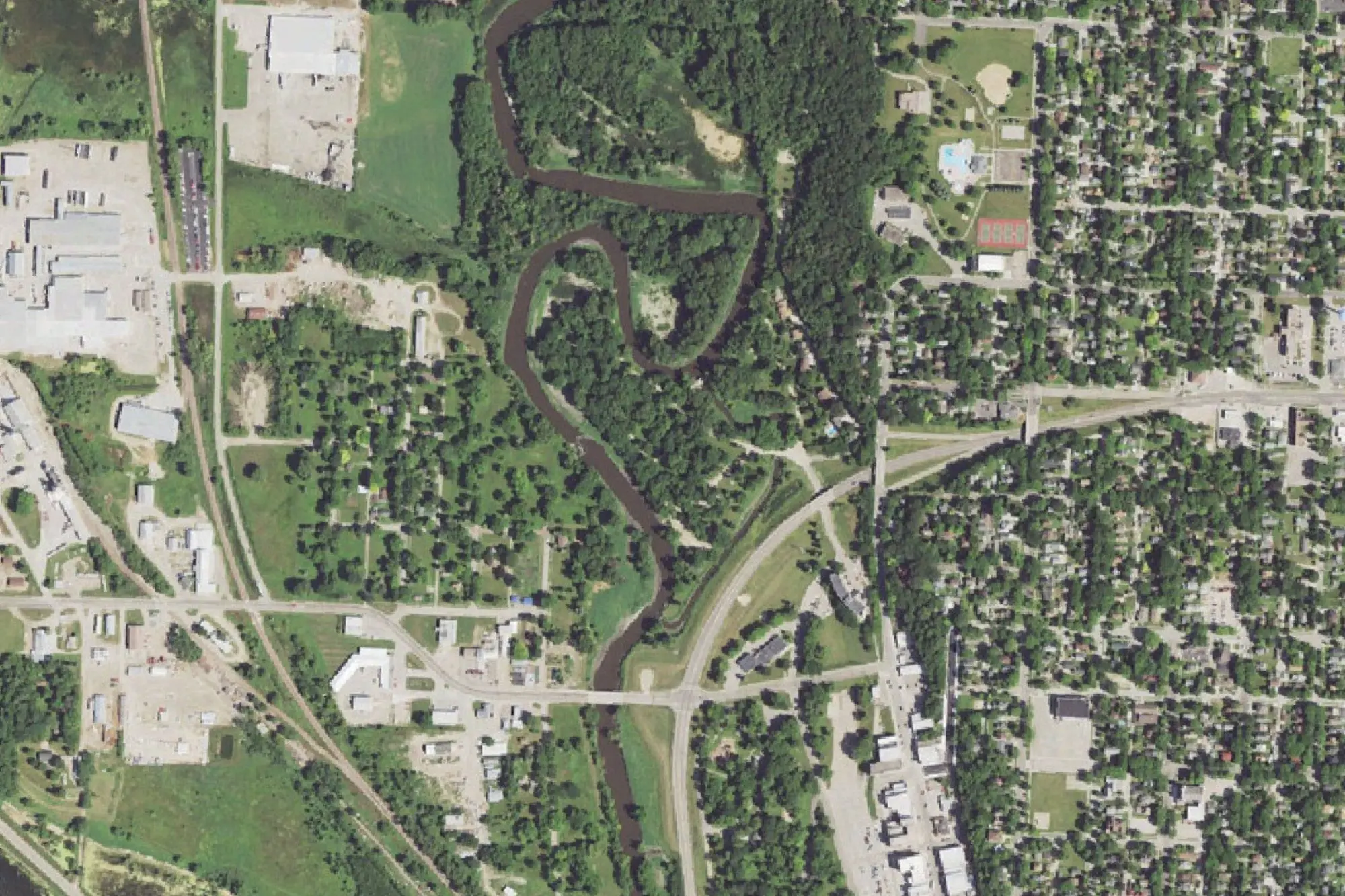 Aerial view of Lagoon Park