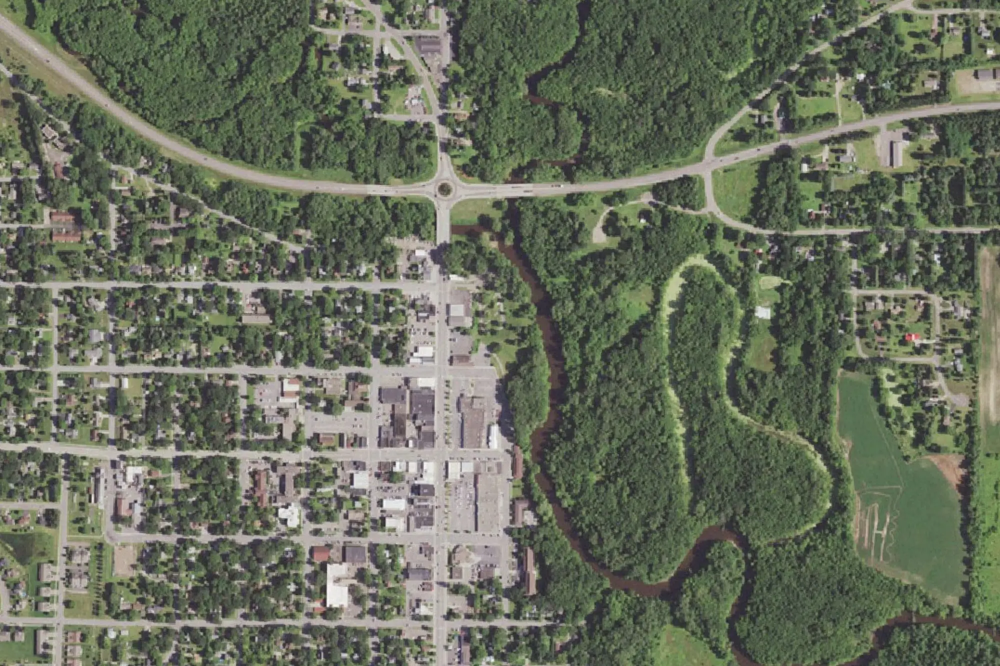 Aerial view of Riverside Park