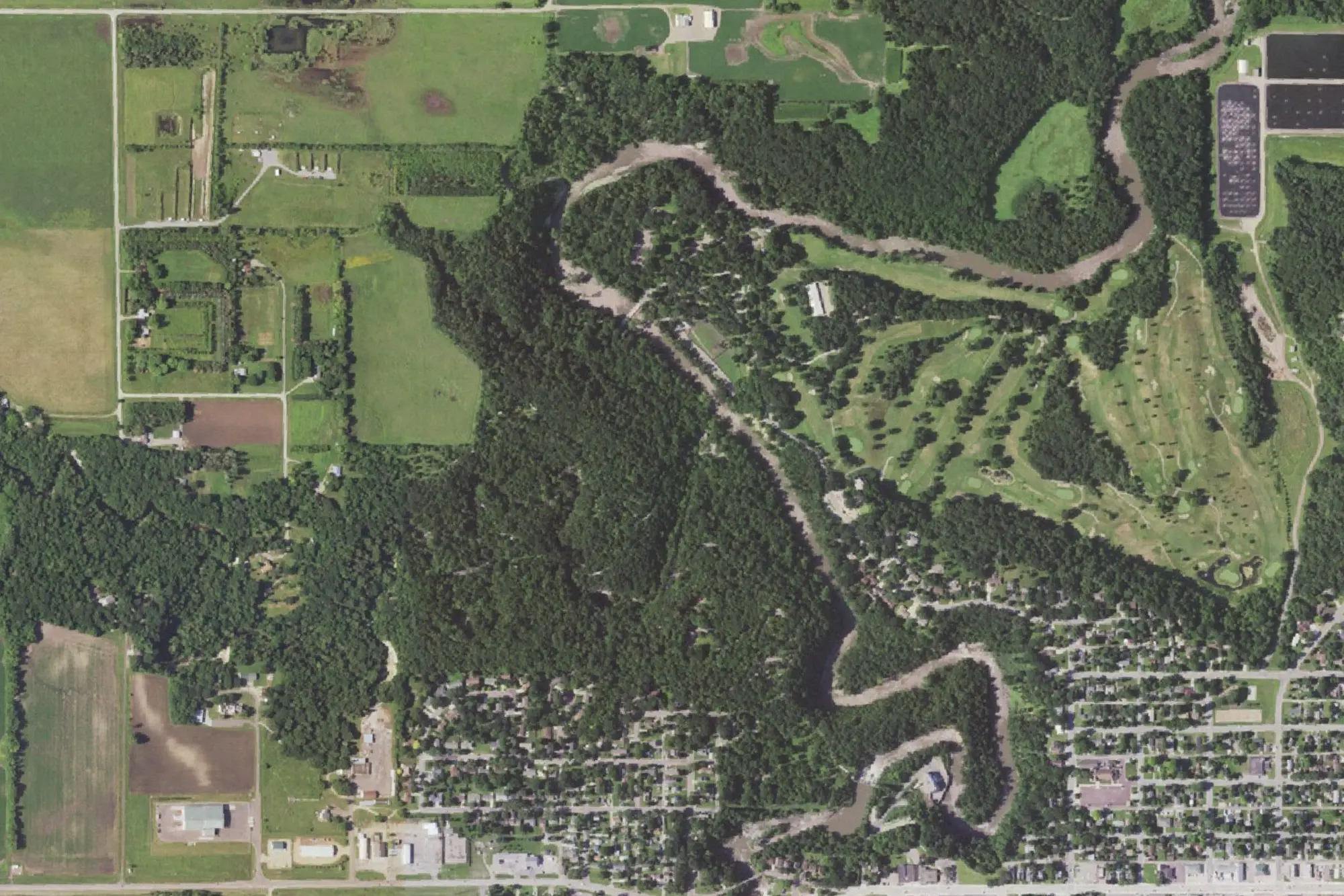 Aerial view of Ramsey Park