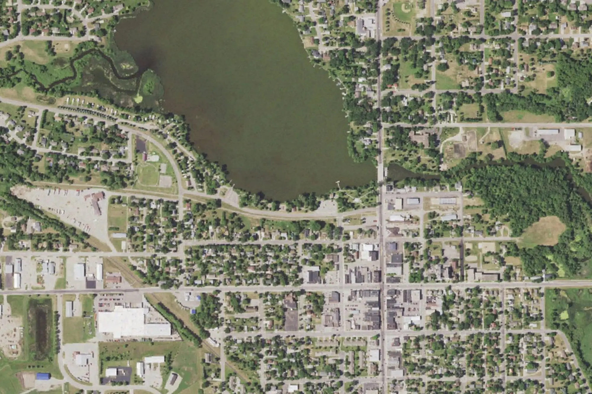 Aerial view of Sinclair Lewis Park