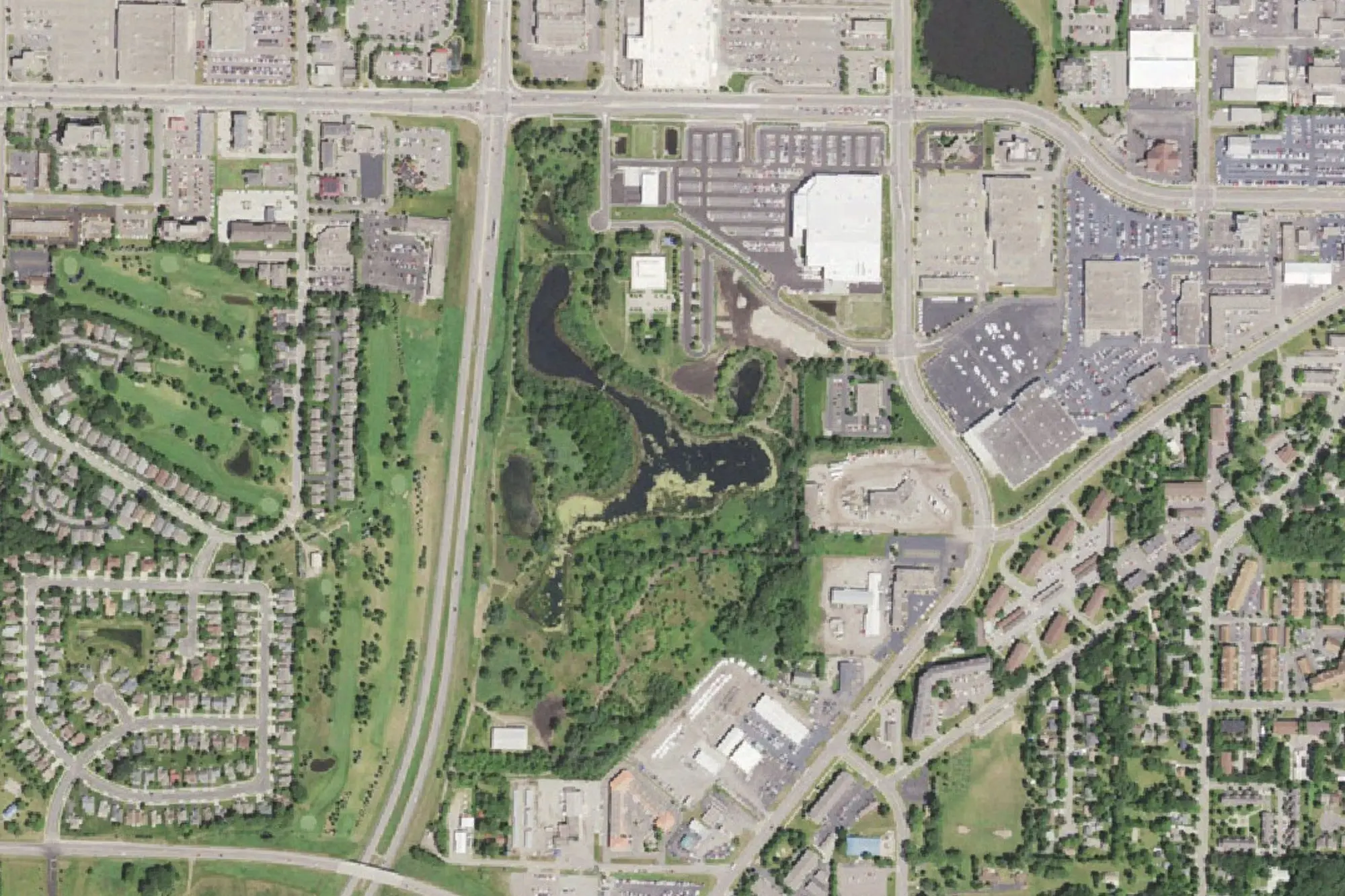 Aerial view of Heritage Park