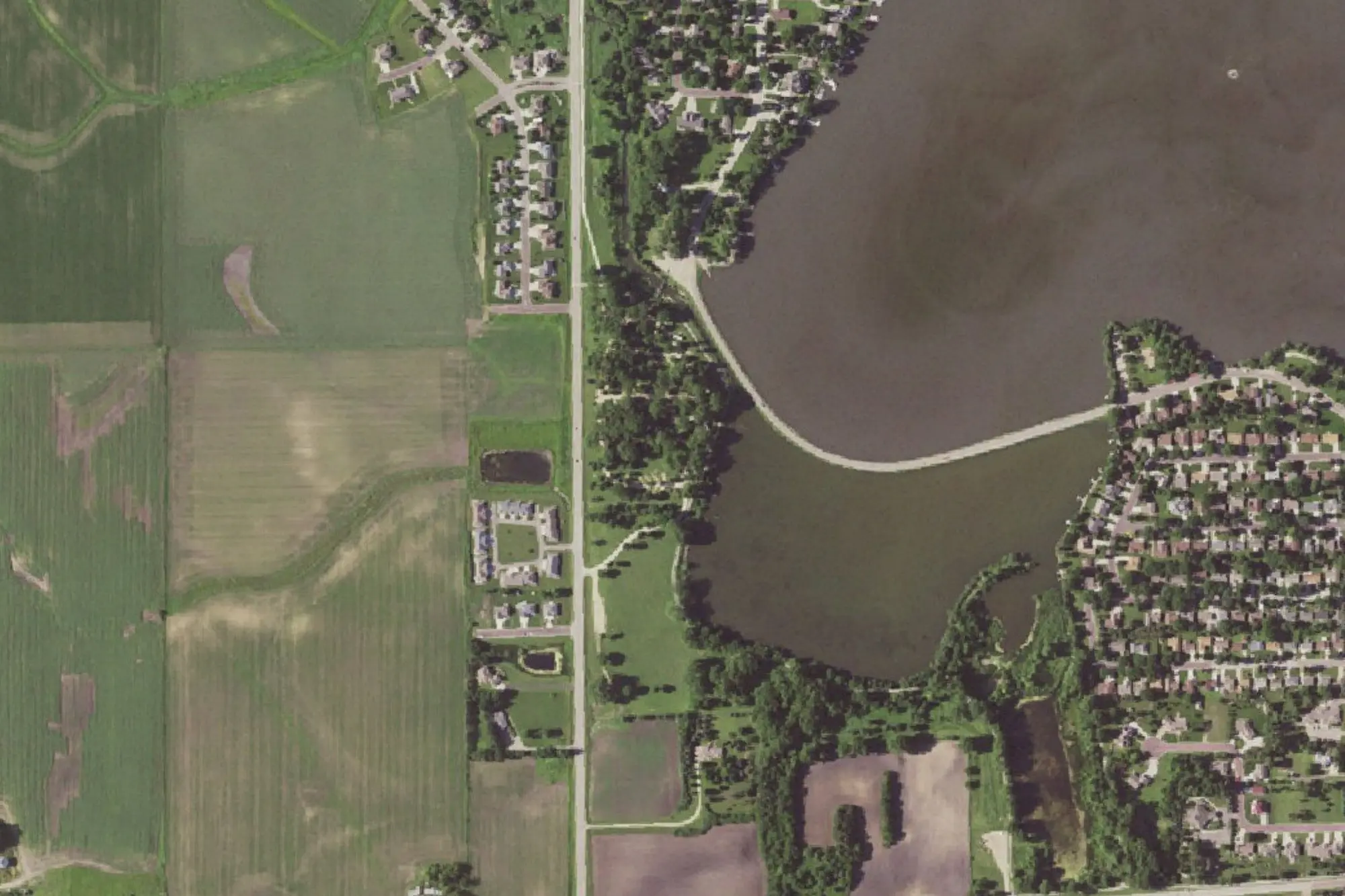Aerial view of Olson Park