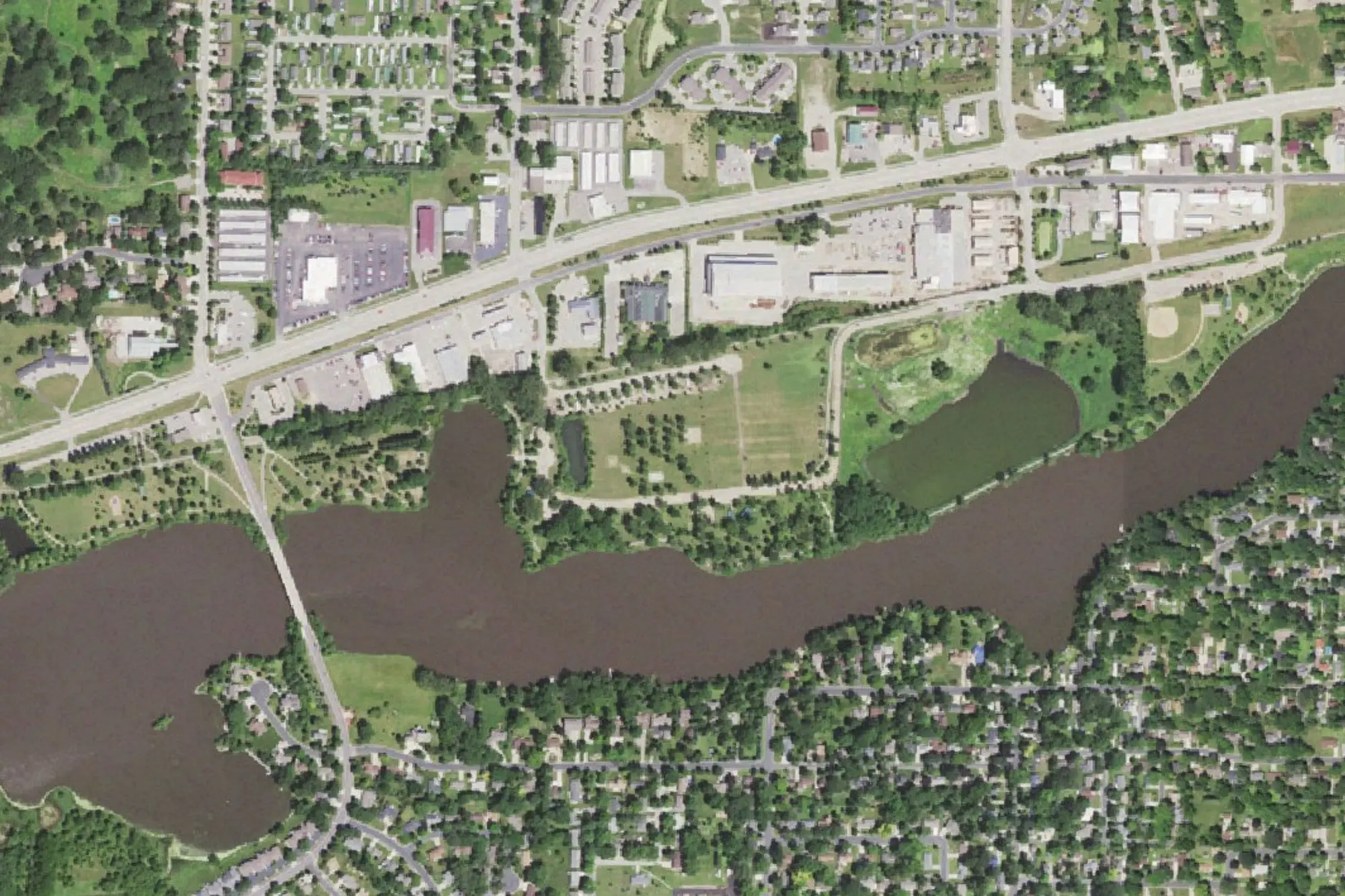 Aerial view of Masonic West River Park