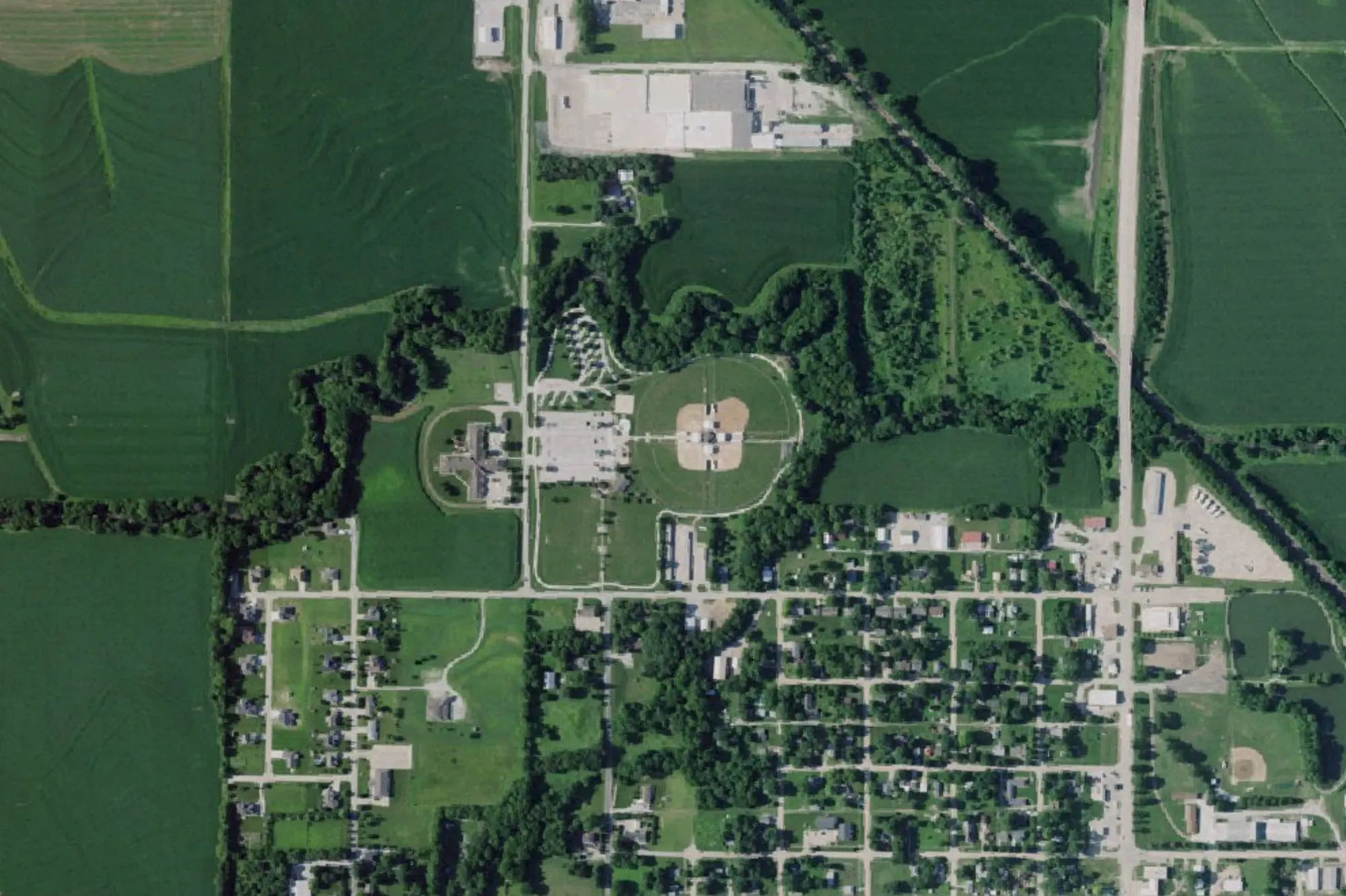 Aerial view of Unknown Park