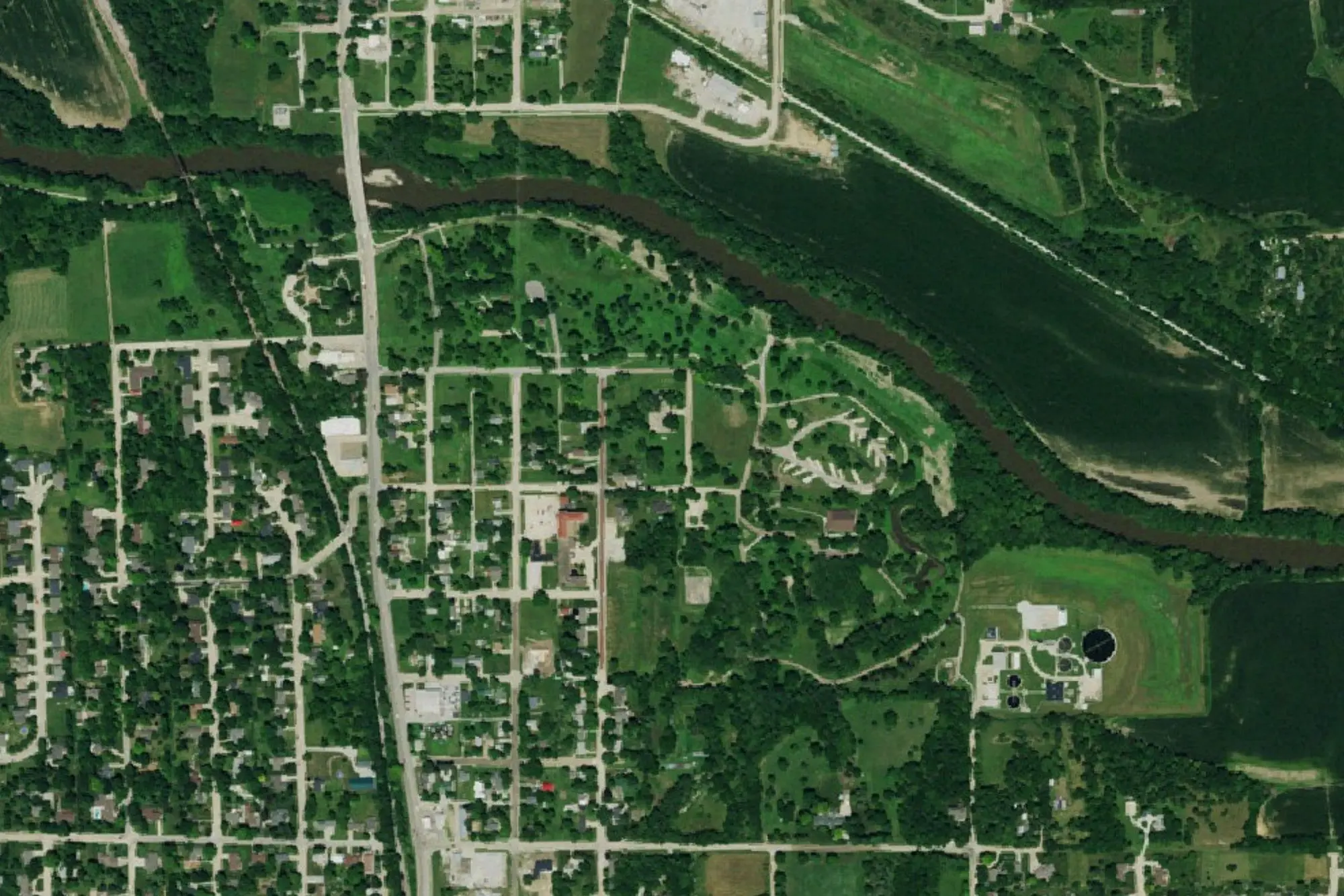 Aerial view of Chautauqua Park