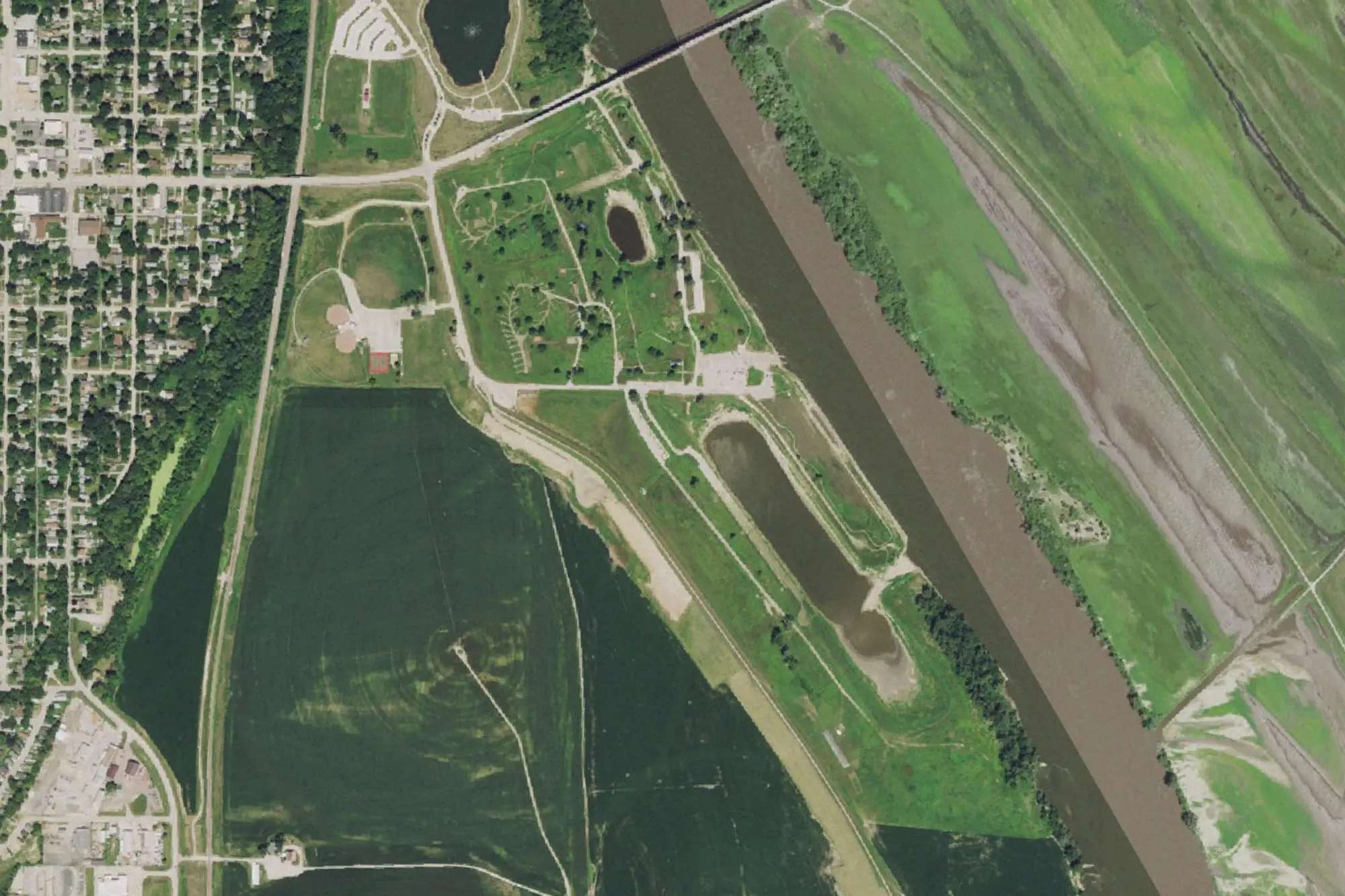 Aerial view of Haworth Park