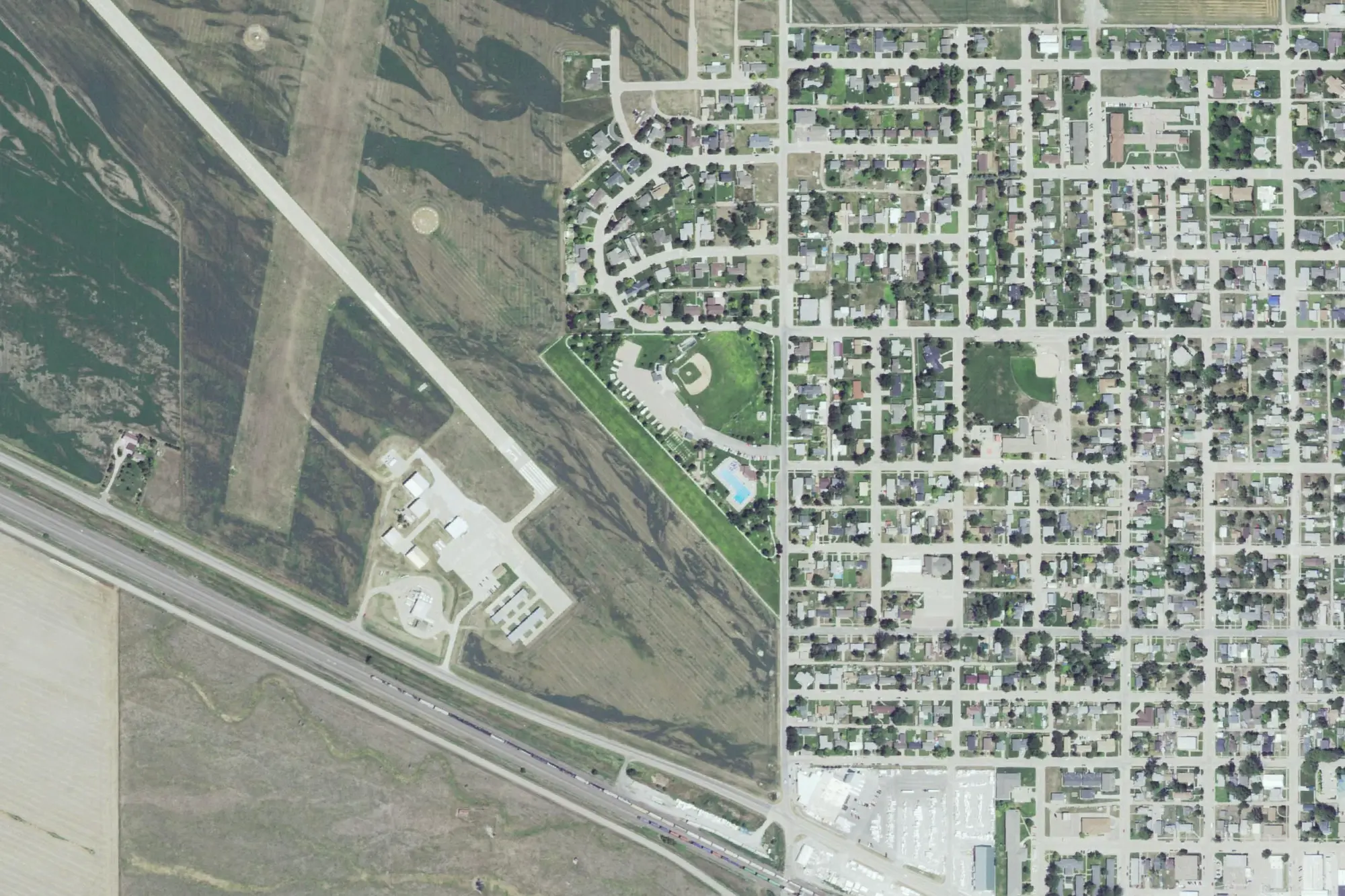 Aerial view of Muny Park