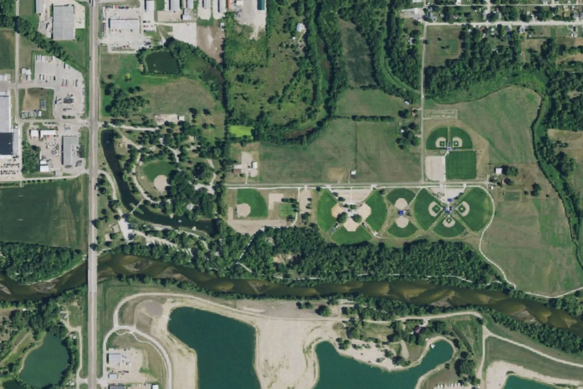 Aerial view of Ta Ha Zouka Park