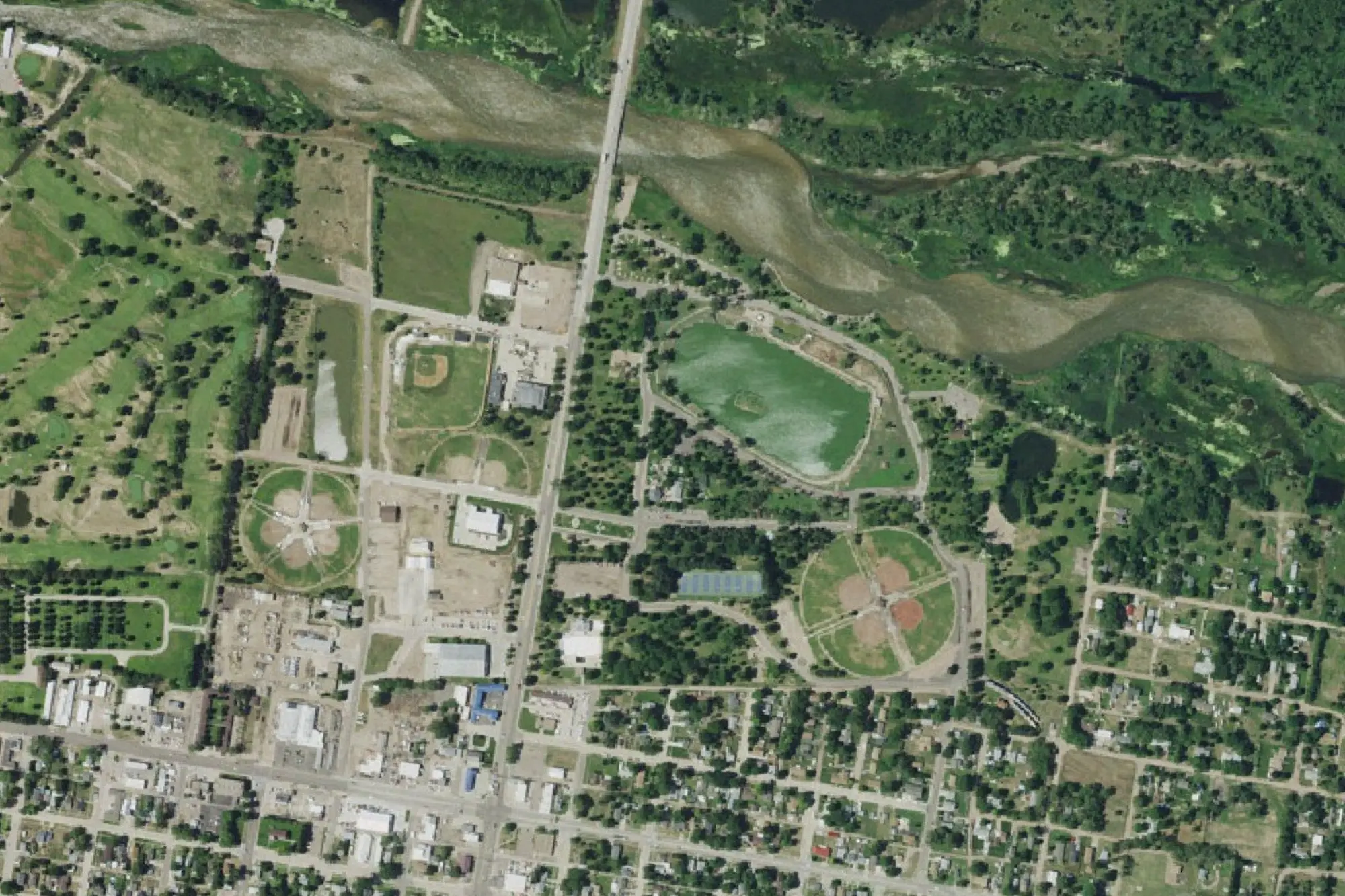 Aerial view of Cody Park