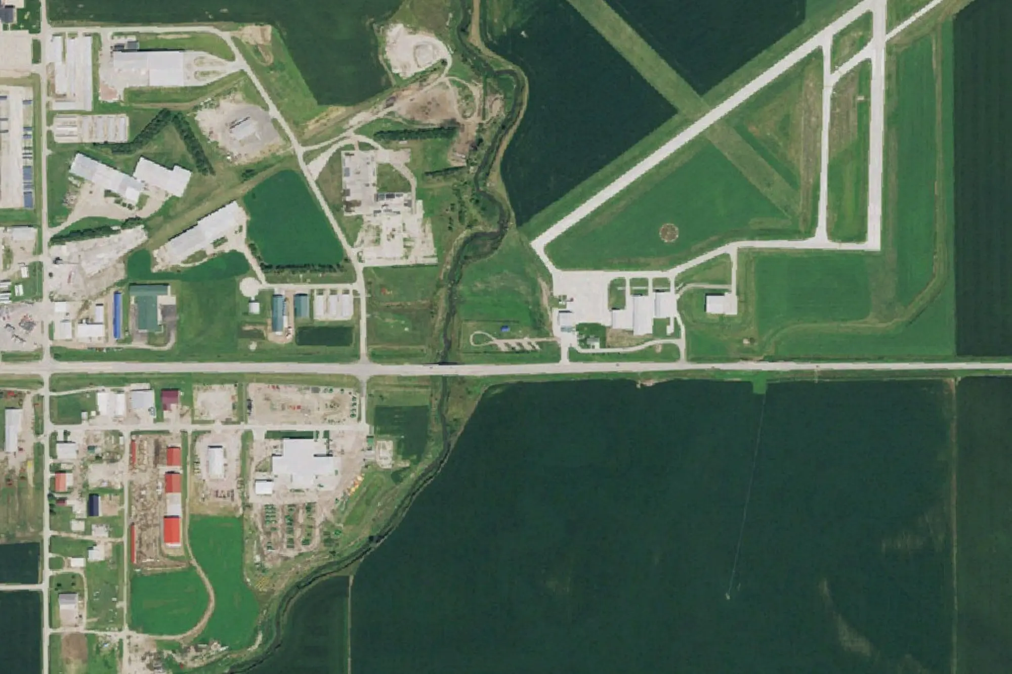 Aerial view of Lions Club Park