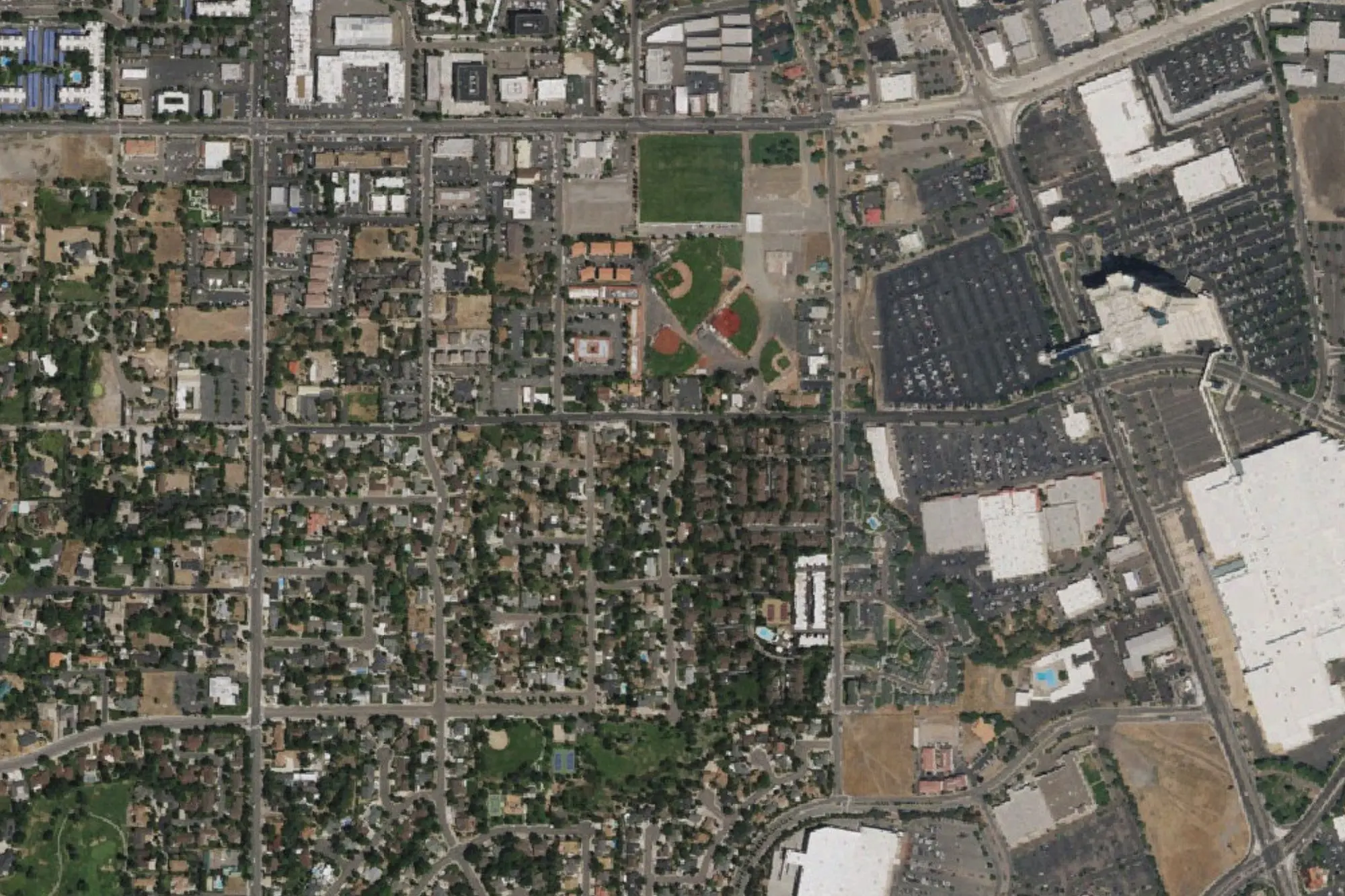 Aerial view of Manzanita Park